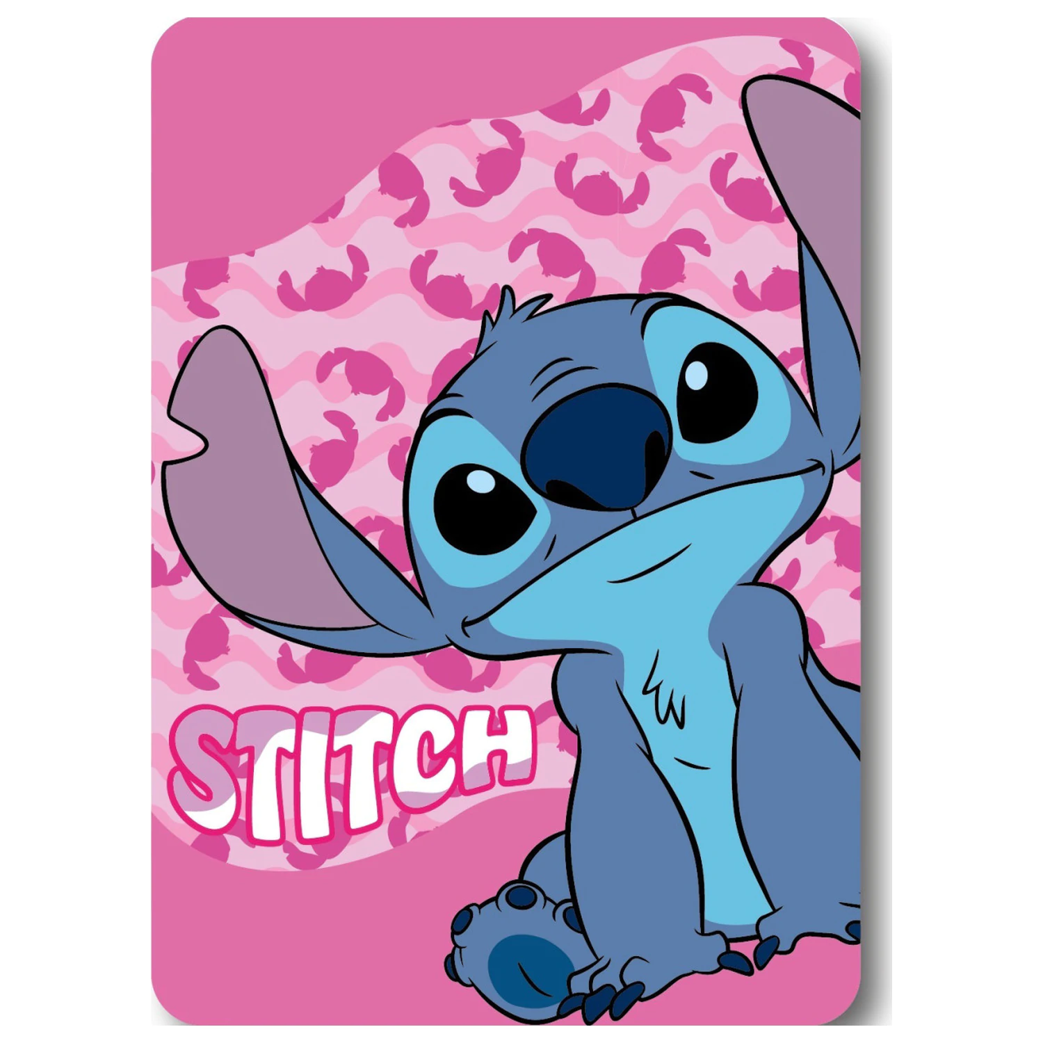 Disney Stitch Pink Wave flis odeja fotografija izdelka