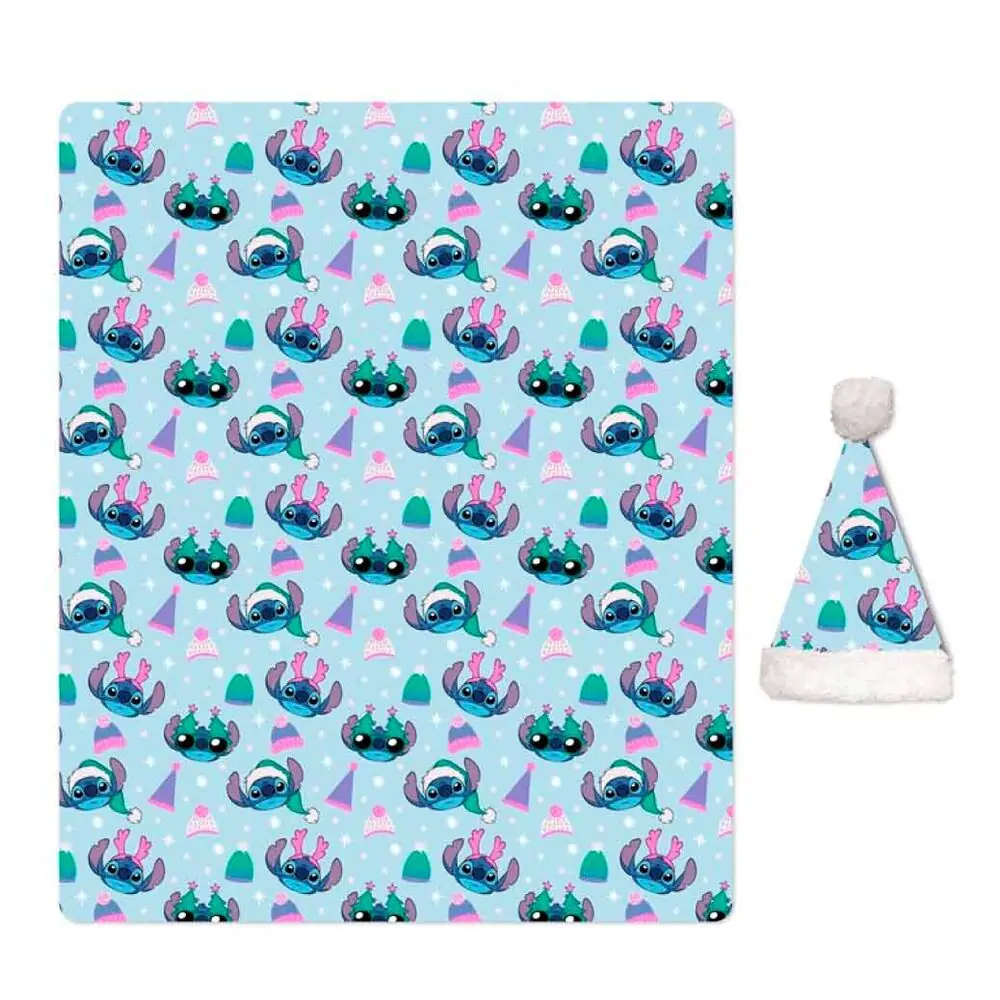 Disney Stitch koralna odeja + komplet kapa fotografija izdelka