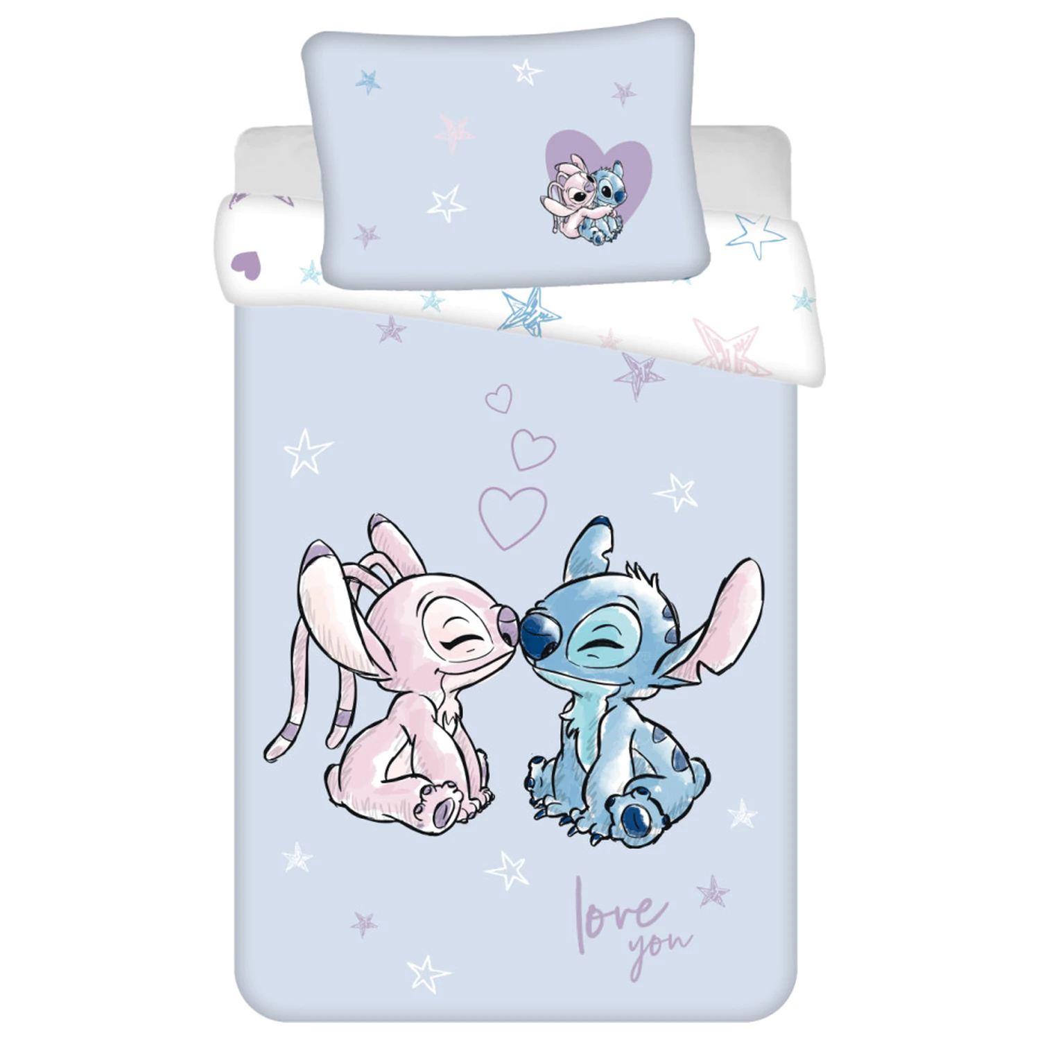 Disney Stitch vijolična otroška prevleka za odejo fotografija izdelka