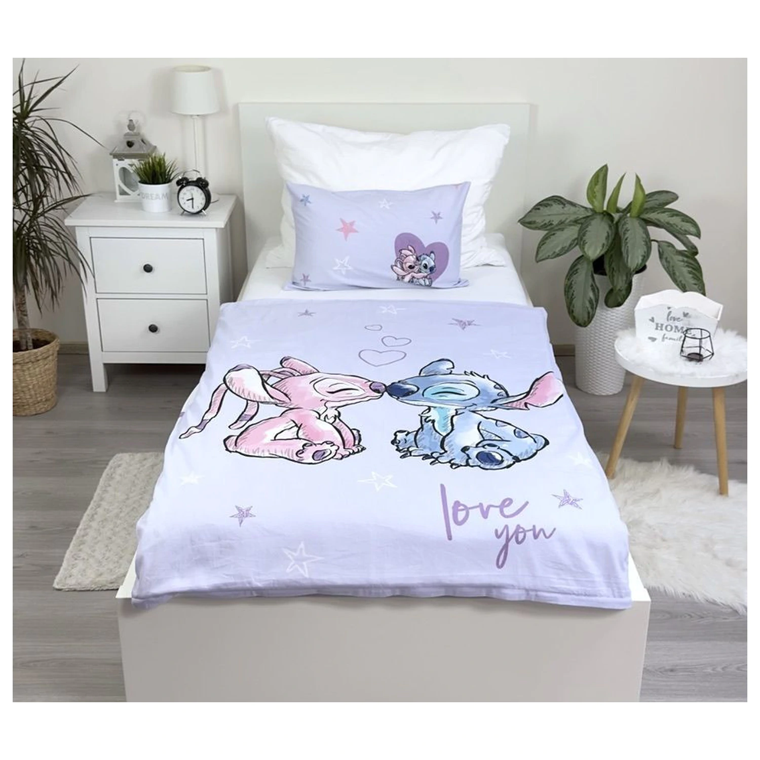 Disney Stitch vijolična otroška prevleka za odejo fotografija izdelka