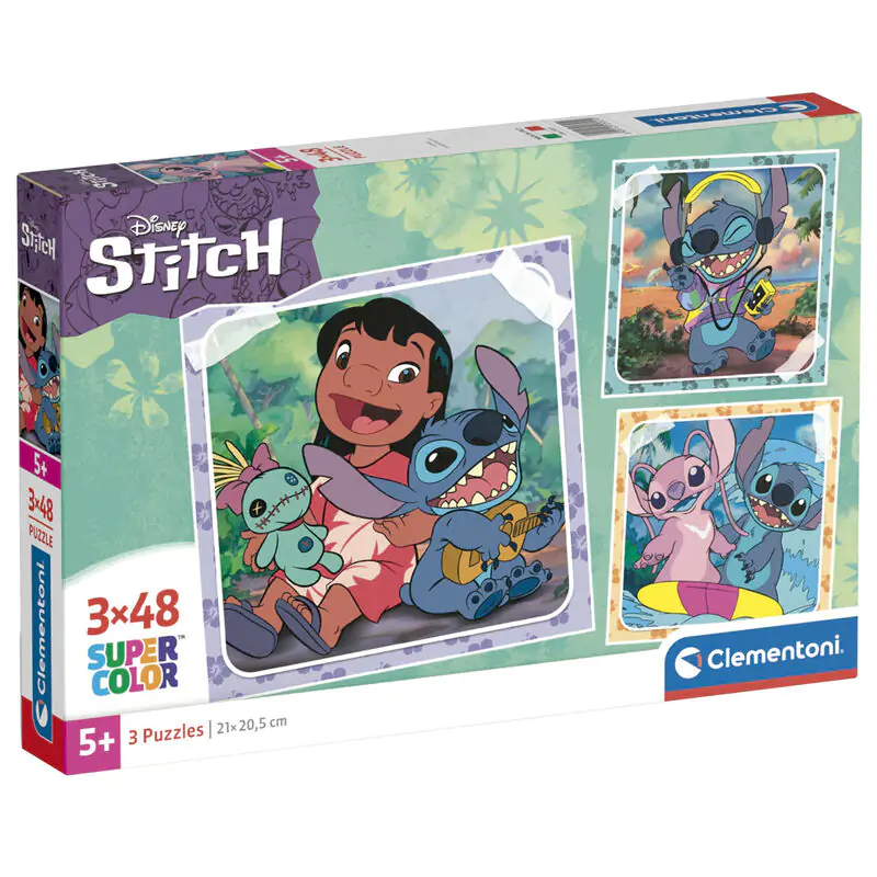 Disney Stitch sestavljanka 3x48 kosov fotografija izdelka