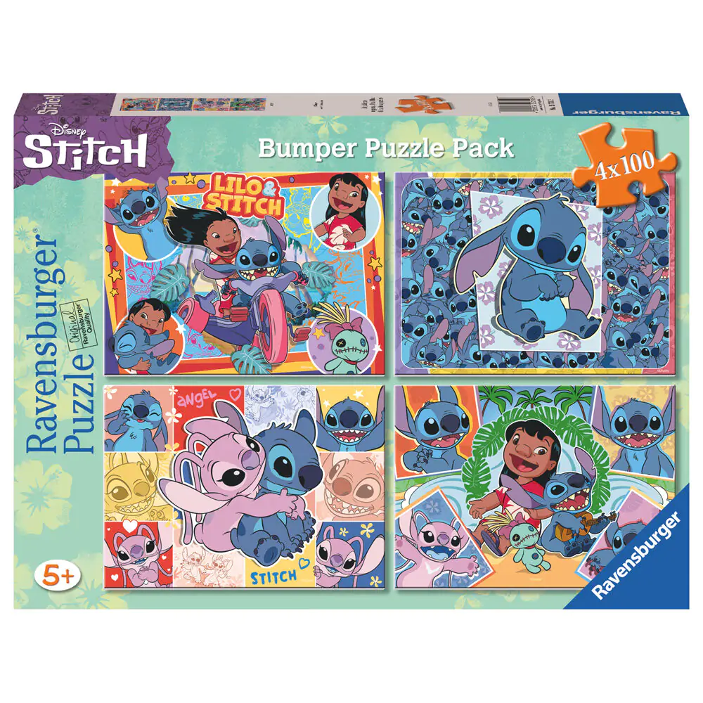 Disney Stitch puzzle 4x100 kosov fotografija izdelka