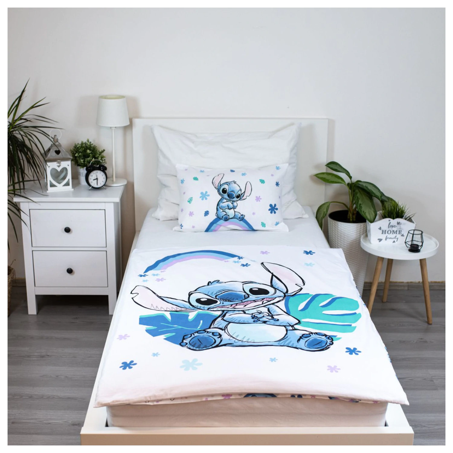 Disney Stitch Rainbow otroška, predšolska prevleka za odejo fotografija izdelka
