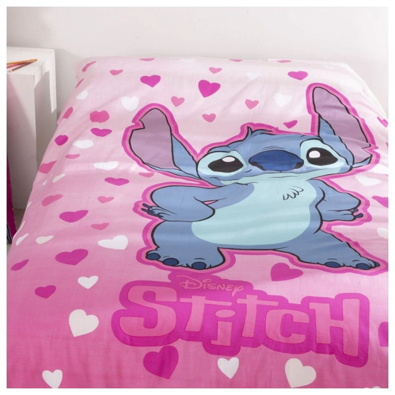 Disney Stitch Rose Heart prevleka za posteljnino fotografija izdelka