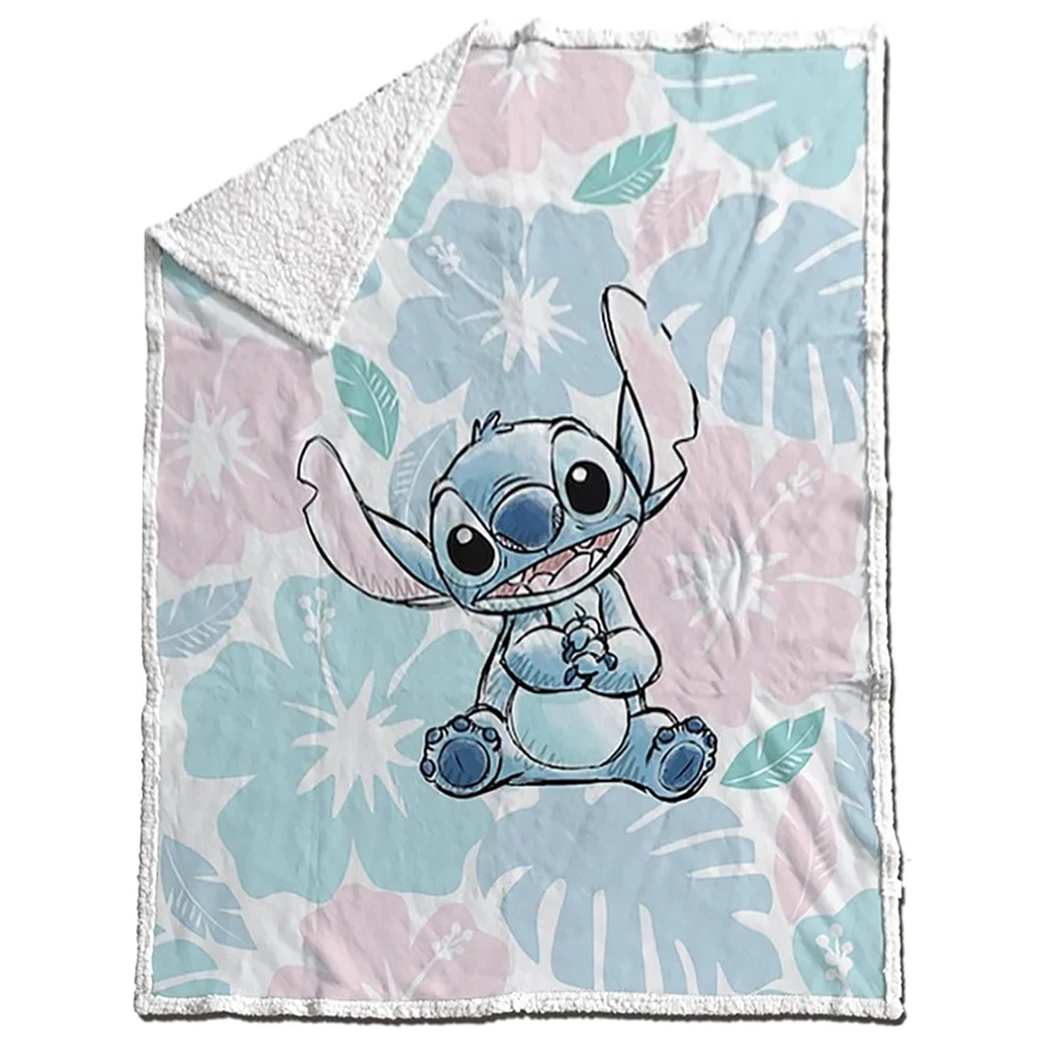 Disney Stitch Settle odeja iz šerpa flisa fotografija izdelka