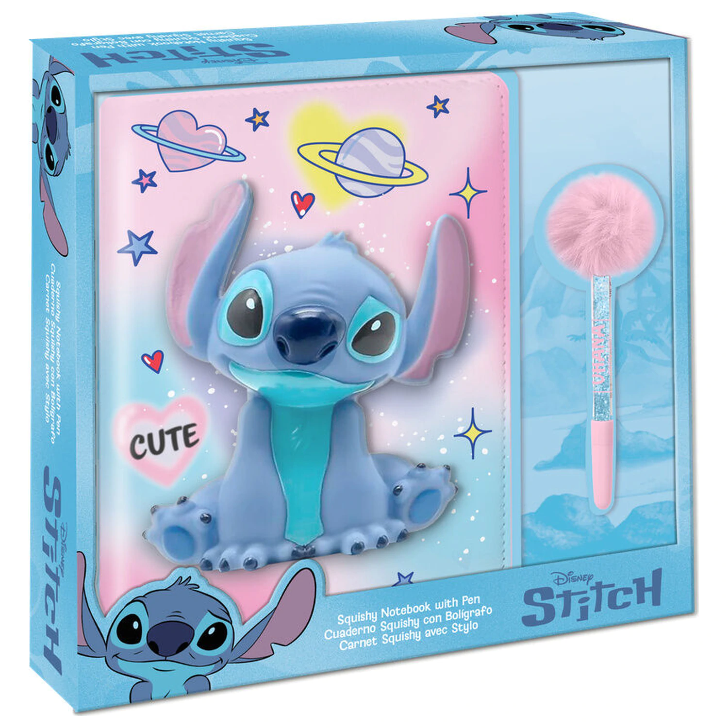 Disney Stitch Squshy zvezek + kemični svinčnik s cofom fotografija izdelka