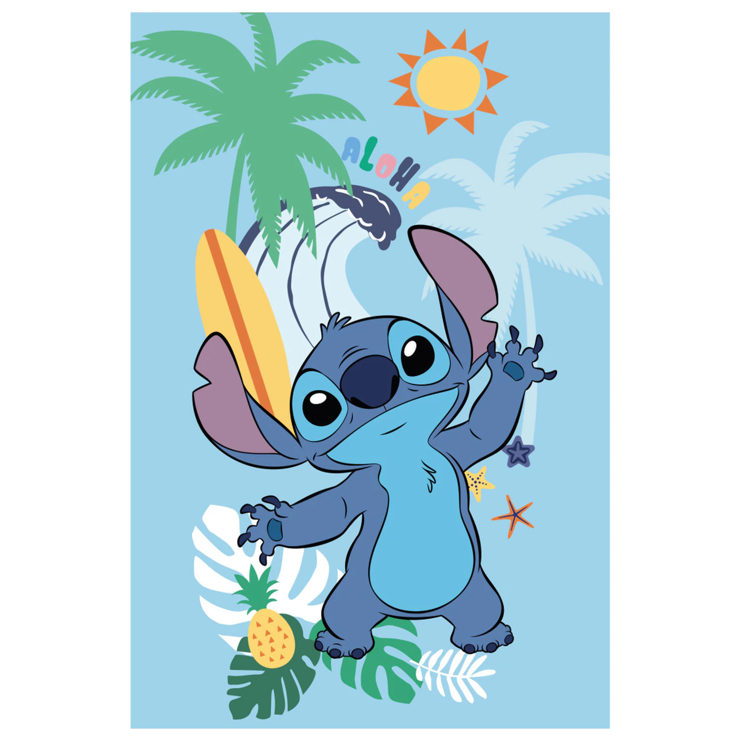 Disney Stitch Poletna flis odeja 100x150cm fotografija izdelka