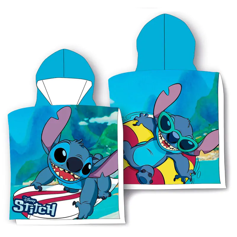 Disney Stitch Surf mikrofibra pončo brisača fotografija izdelka