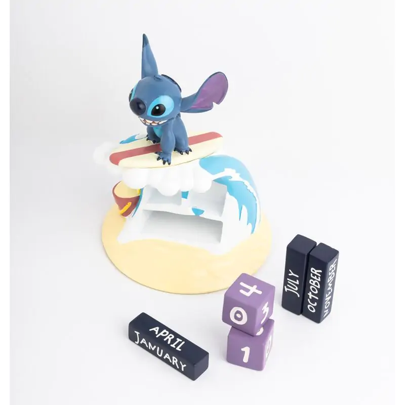 Disney Stitch Surfer 3D večni koledar fotografija izdelka