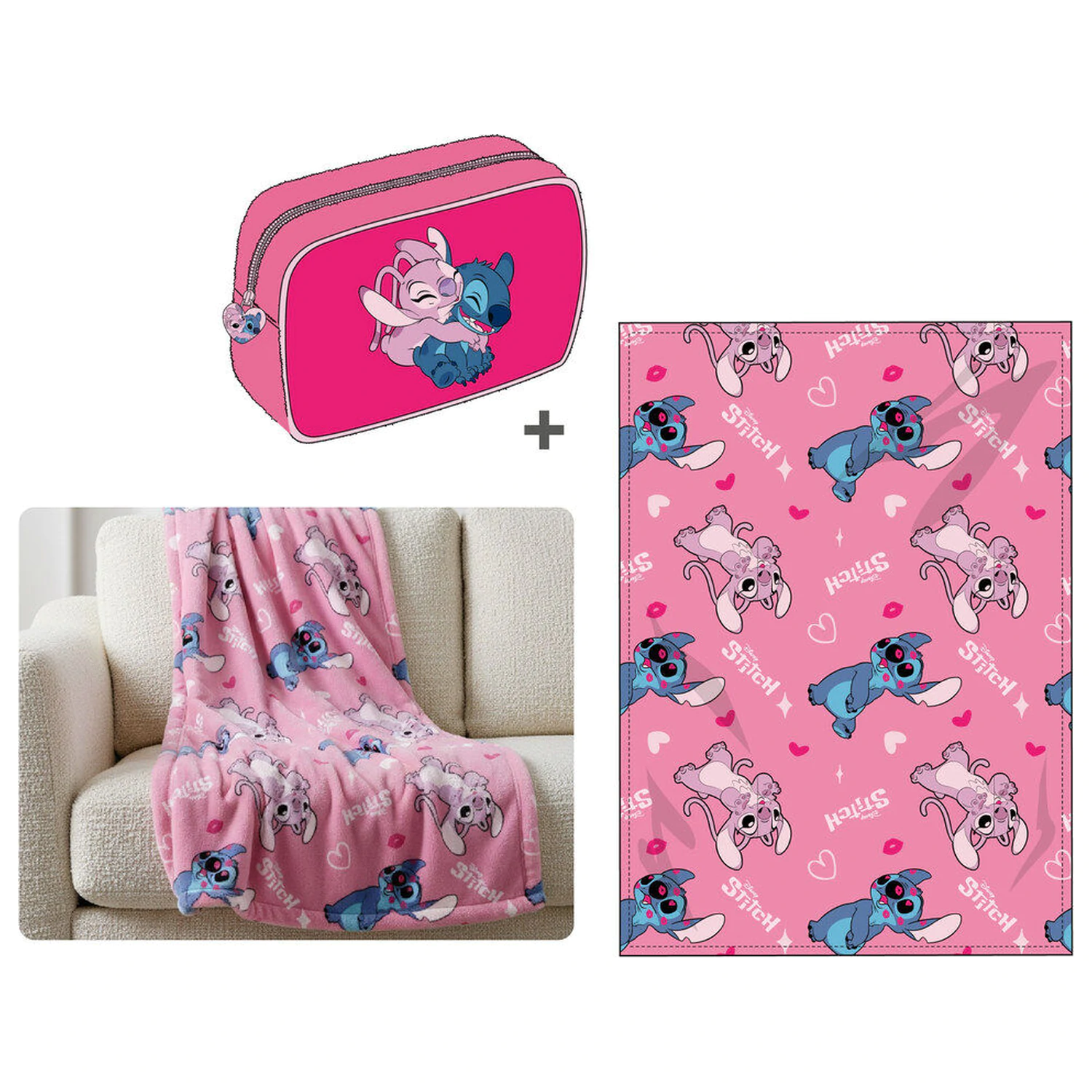 Disney Stitch set odeja + prevleka 100x140cm fotografija izdelka