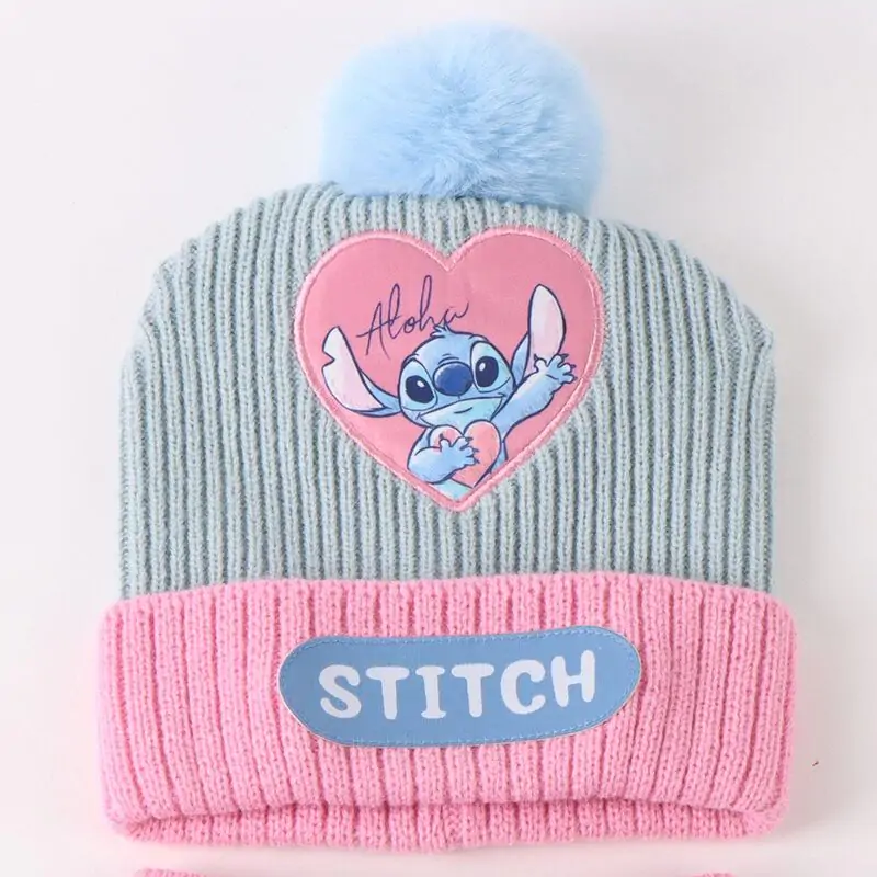 Disney Stitch zimski set snood kapa rokavice fotografija izdelka