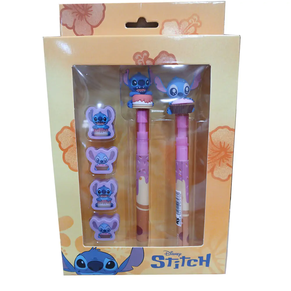 Disney Stitch Pero + Ceruzka + 4 gumy balenie fotografija izdelka