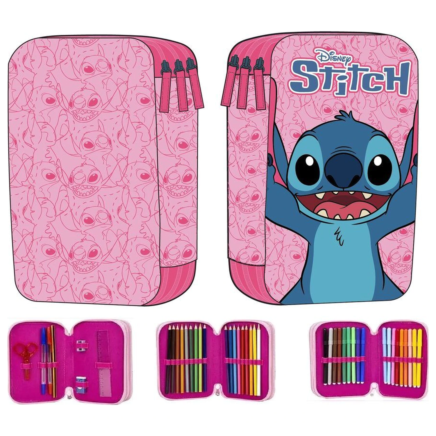 Disney Stitch trojni etui za svinčnike fotografija izdelka