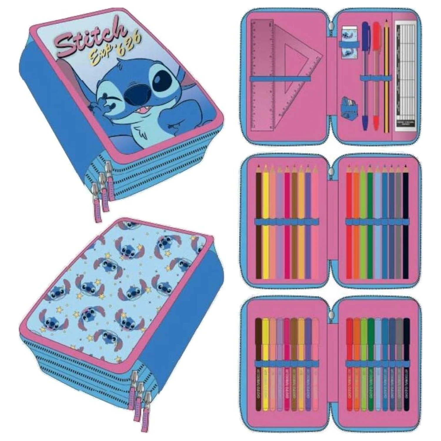 Disney Stitch trojna pernica fotografija izdelka