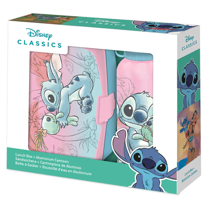 Disney Stitch škatla za malico + aluminijasta steklenica set 500 ml fotografija izdelka