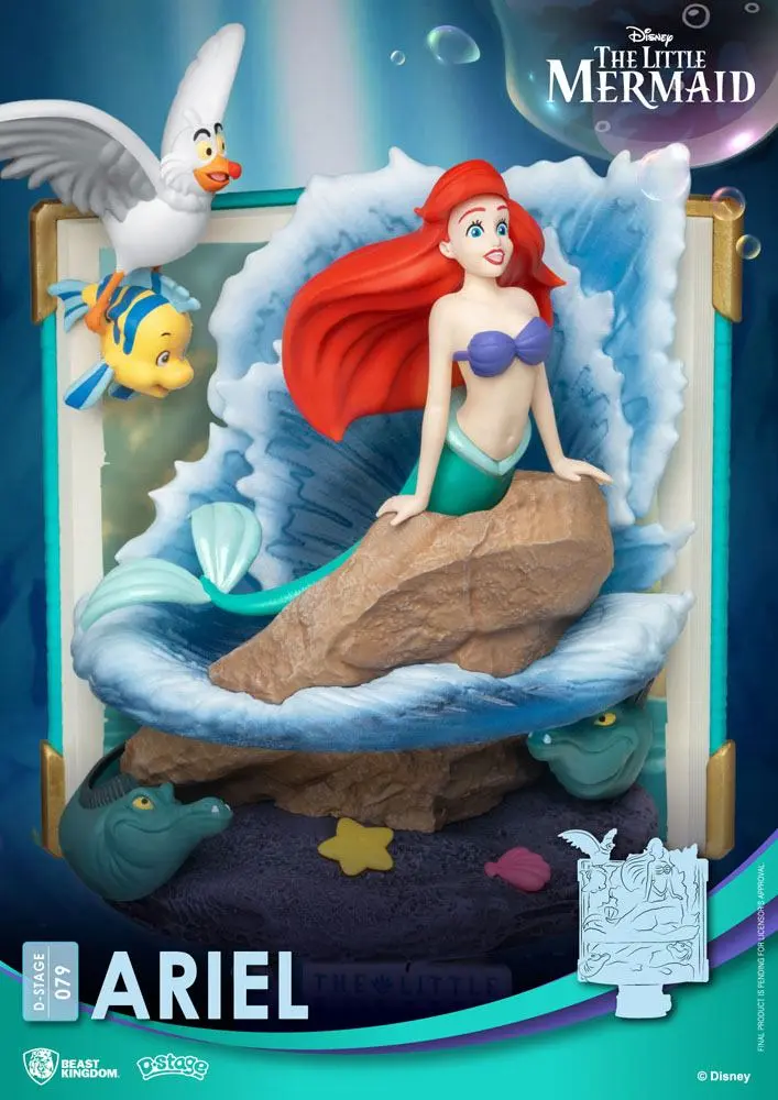 Disney Story Book Series D-Stage PVC Diorama Ariel 15 cm fotografija izdelka