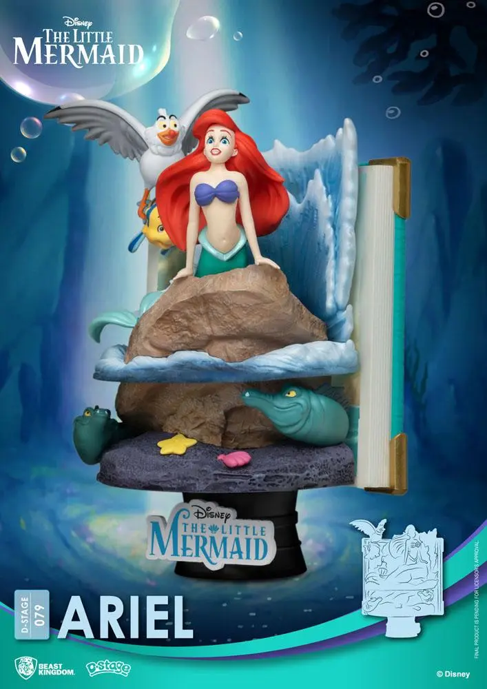 Disney Story Book Series D-Stage PVC Diorama Ariel 15 cm fotografija izdelka
