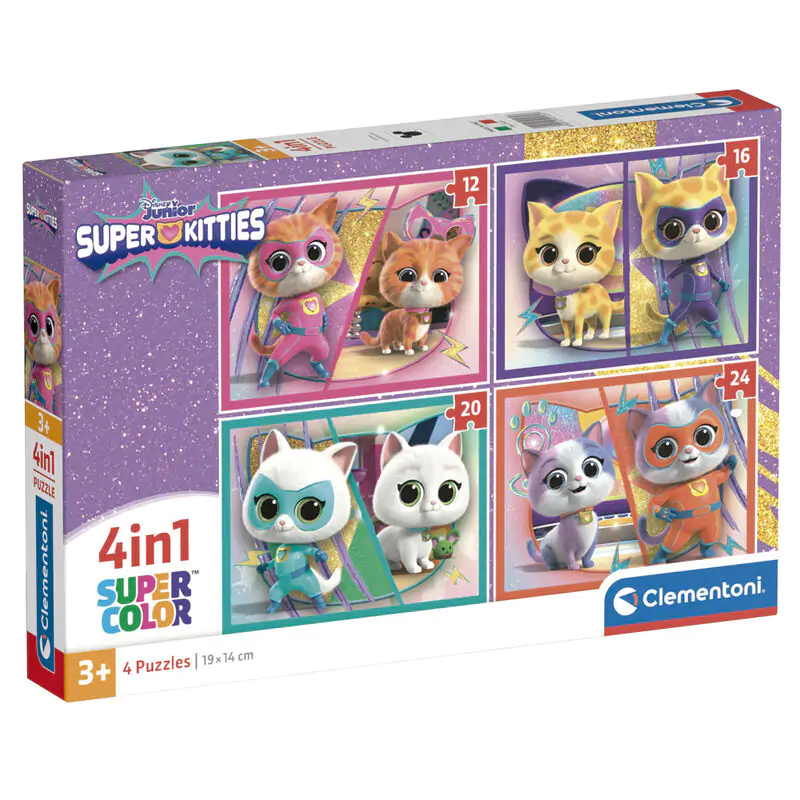 Disney SuperKitties puzzle 12-16-20-24 kosov fotografija izdelka