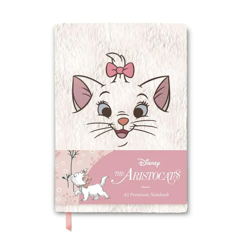 Disney The Aristocats A5 premium plišast notesnik fotografija izdelka