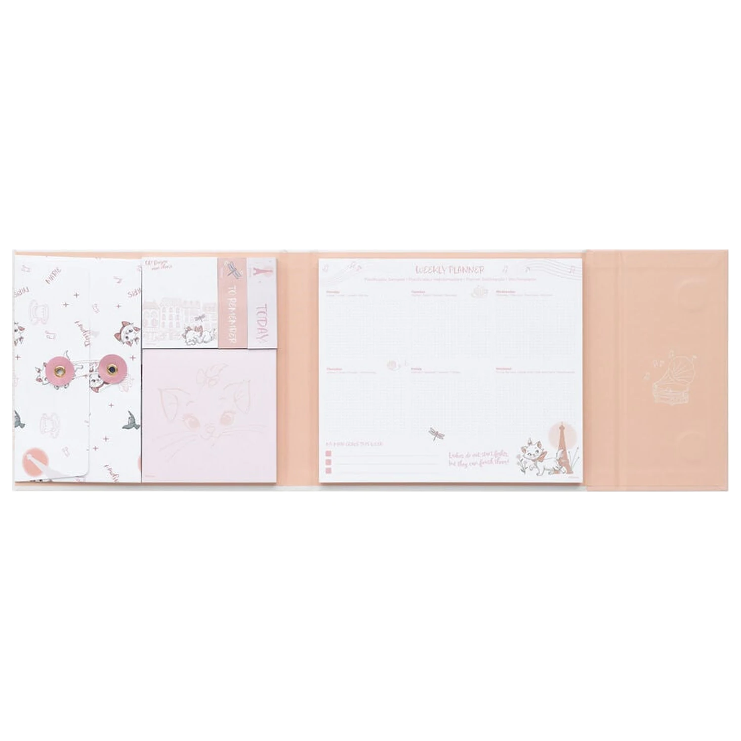 Disney The Aristocats Marie tedenski planer z listki fotografija izdelka