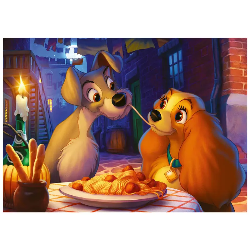 Disneyjeva zbirateljska sestavljanka Lady and the Tramp (1000 kosov) fotografija izdelka