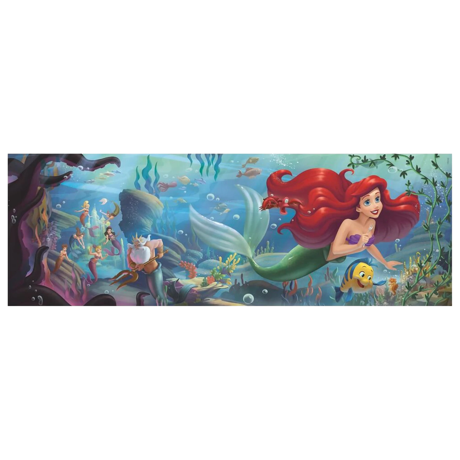 Disney Mala morska deklica Panorama sestavljanka 1000 kosov fotografija izdelka