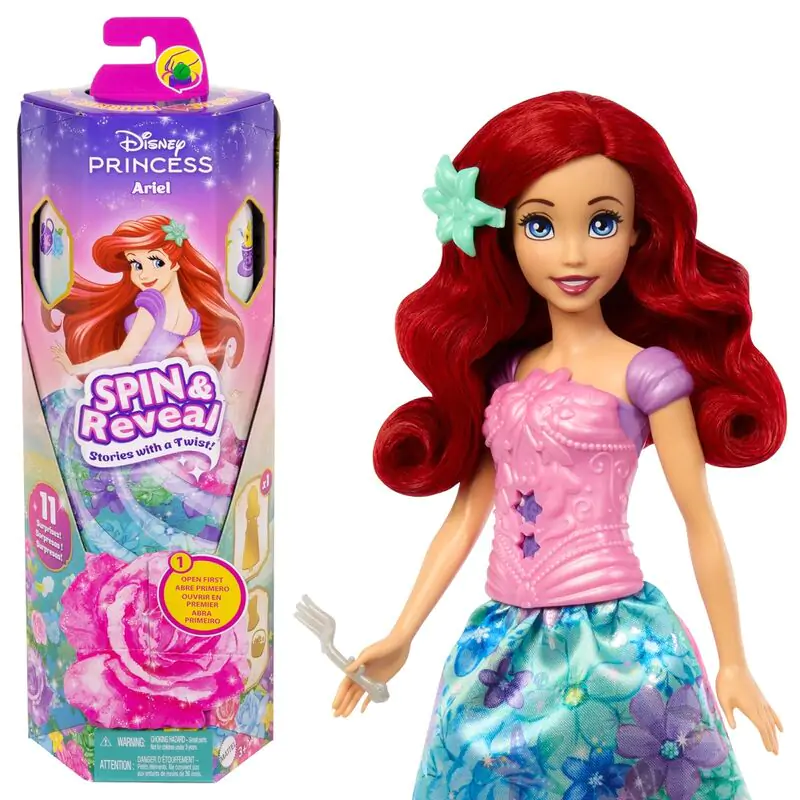 Disney The Little Mermaid Spin Reveal Ariel lutka fotografija izdelka