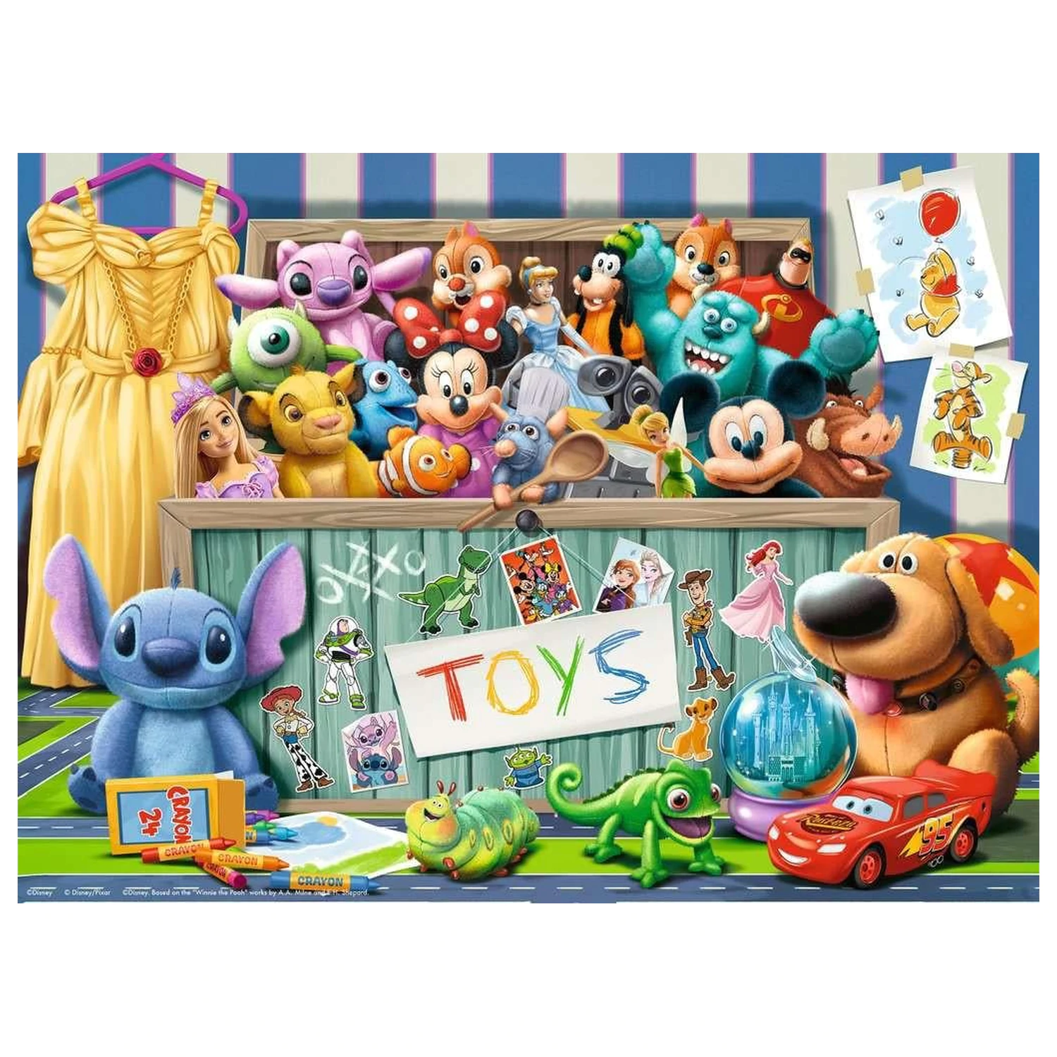 Disney The Magic Toy Box Puzzle, 100 kosov fotografija izdelka