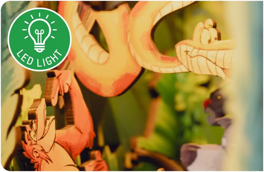 Disney Tiny Adventures Book Nook Mini diorama The Jungle Book 23 centimetrov fotografija izdelka