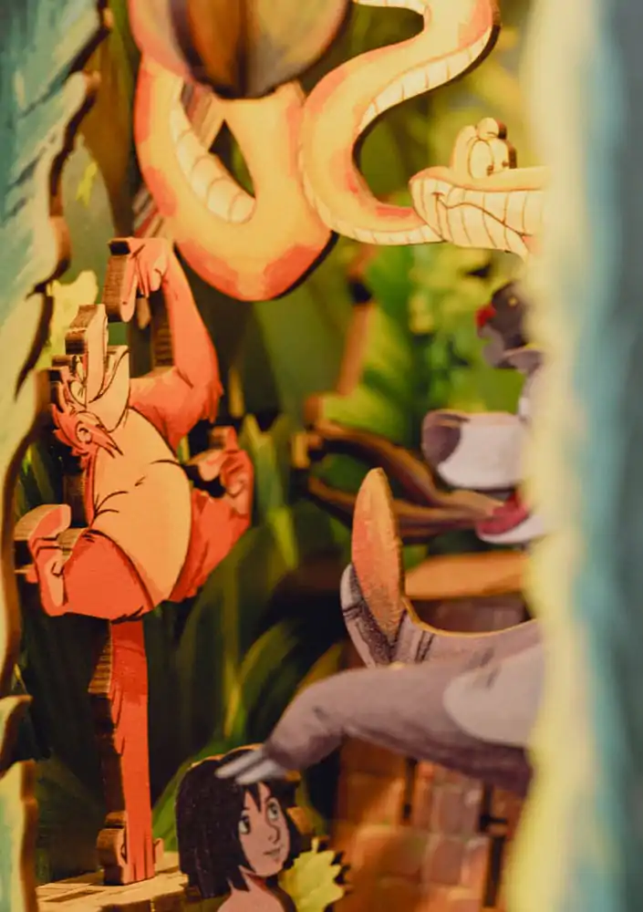 Disney Tiny Adventures Book Nook Mini diorama The Jungle Book 23 centimetrov fotografija izdelka