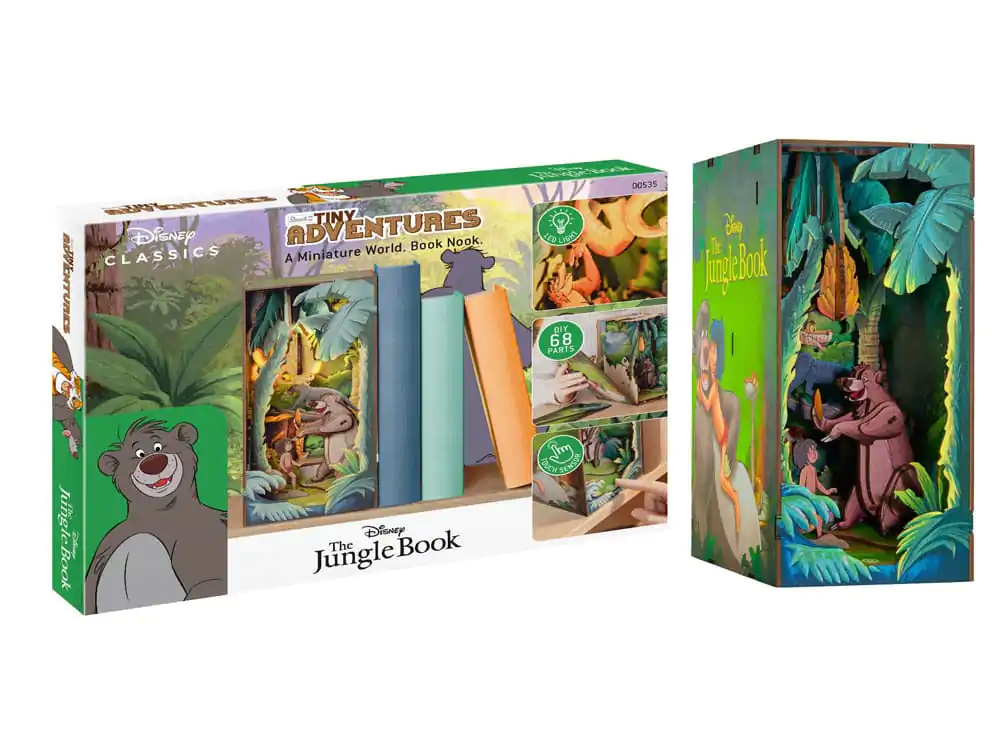 Disney Tiny Adventures Book Nook Mini diorama The Jungle Book 23 centimetrov fotografija izdelka