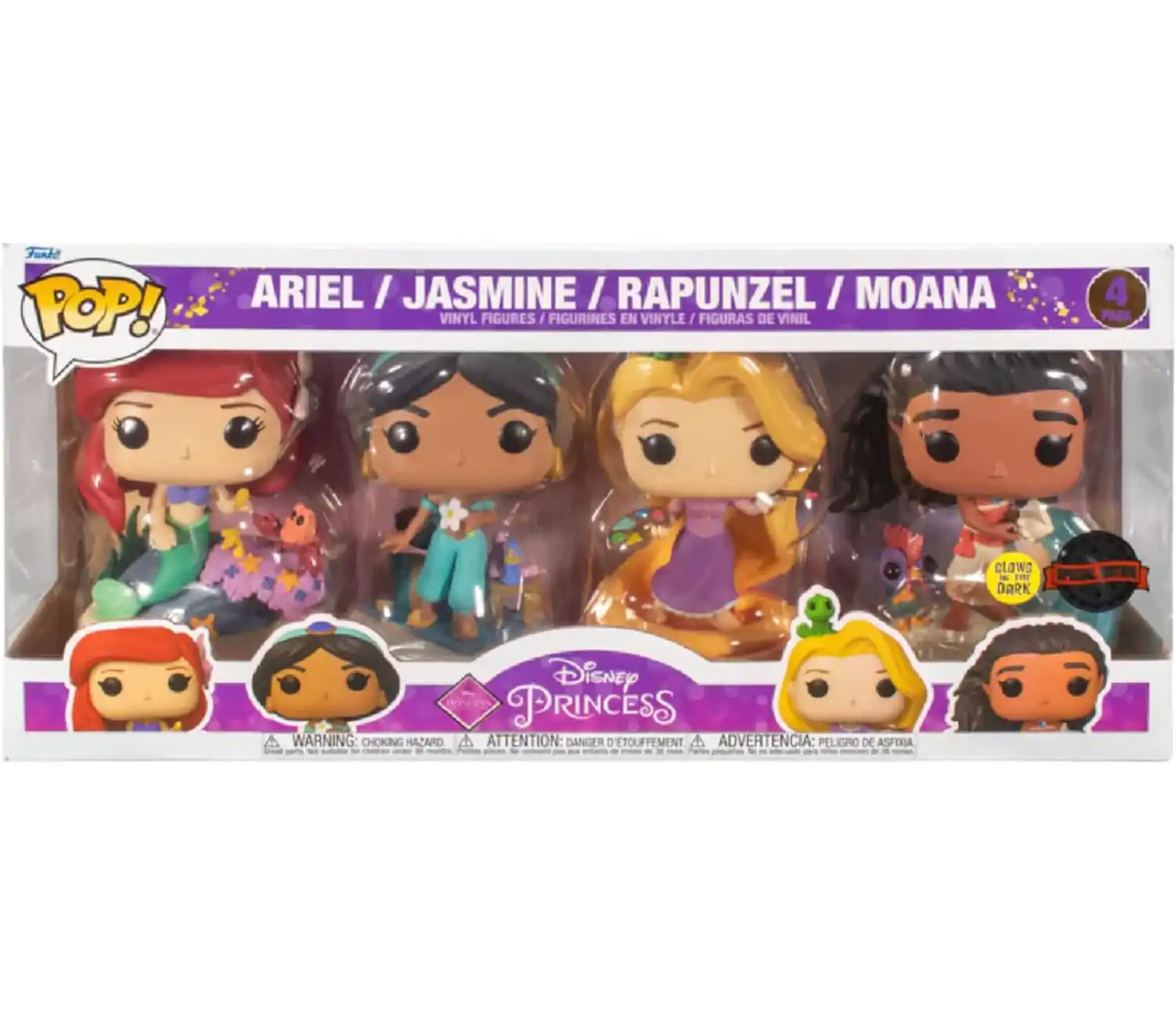 Disney POP! Movies Vinilna figura komplet 4 Ultimate Princess (GW) 9 cm fotografija izdelka