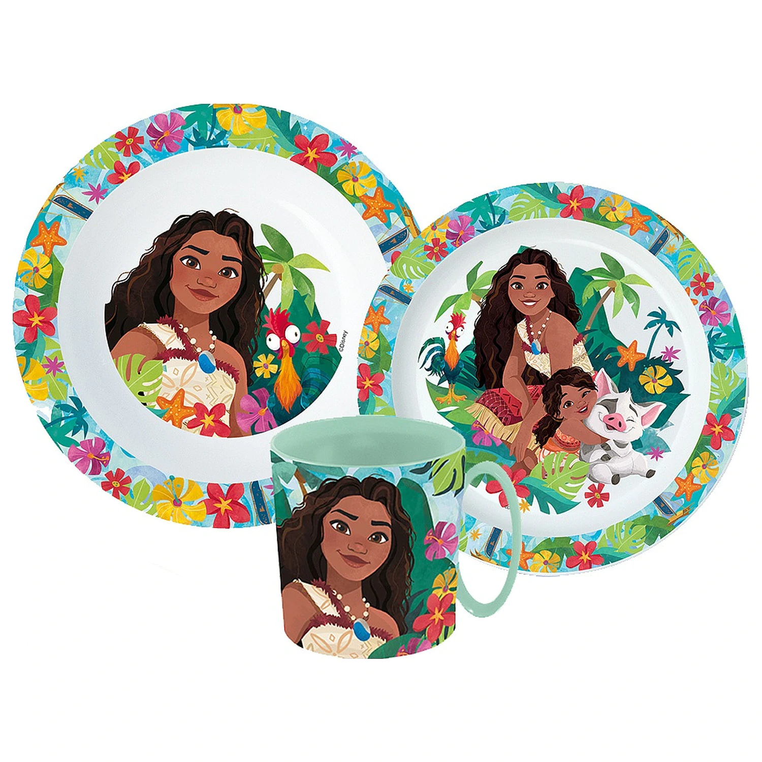 Disney Moana Lagoon jedilni set, mikro plastični set s skodelico fotografija izdelka