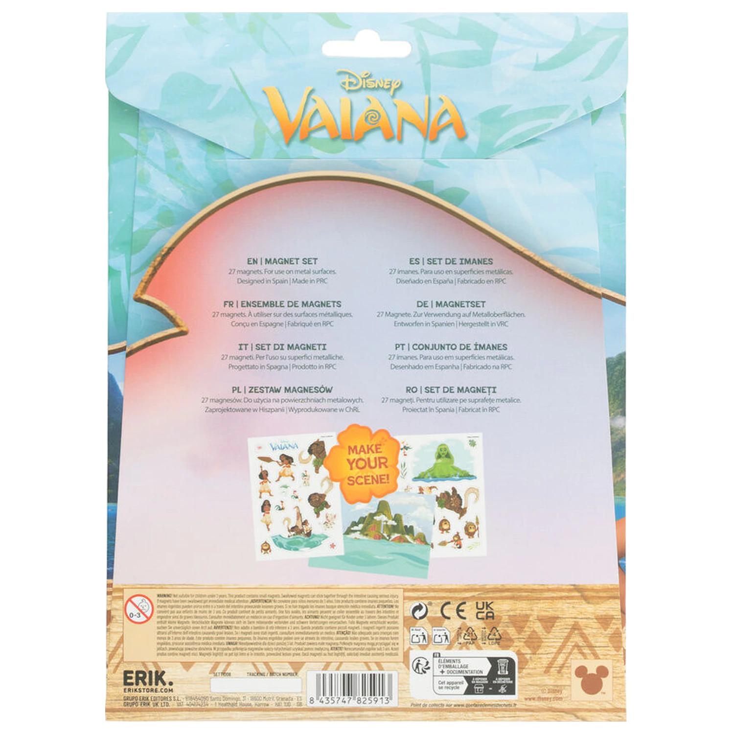 Disney Vaiana Moana set izrezanih magnetov fotografija izdelka