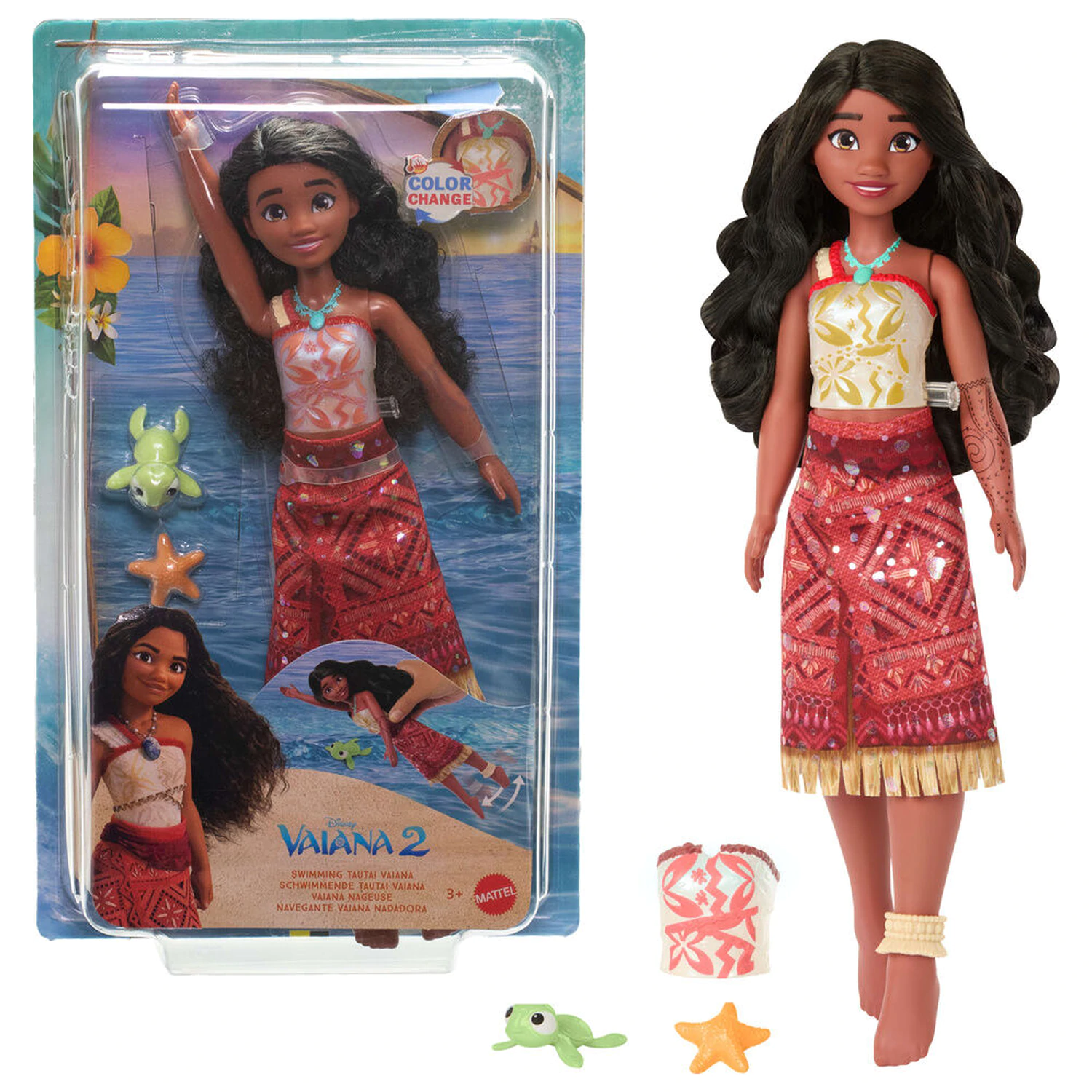 Disney Vaiana Moana Swimming Tautai Vaiana punčka fotografija izdelka