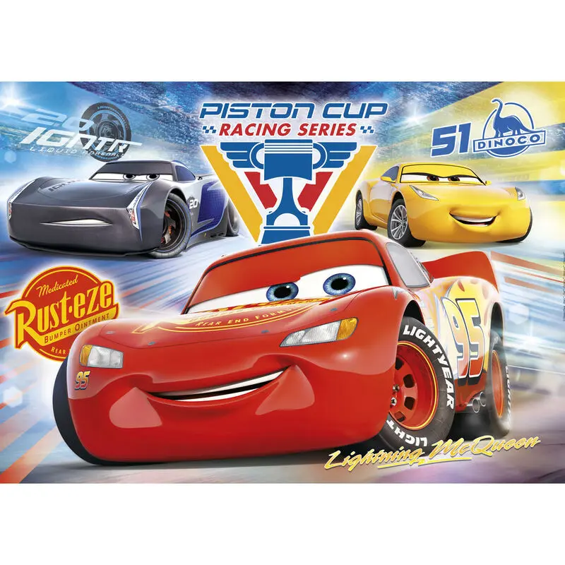 Disney Cars 3 sestavljanka 104 kosi fotografija izdelka