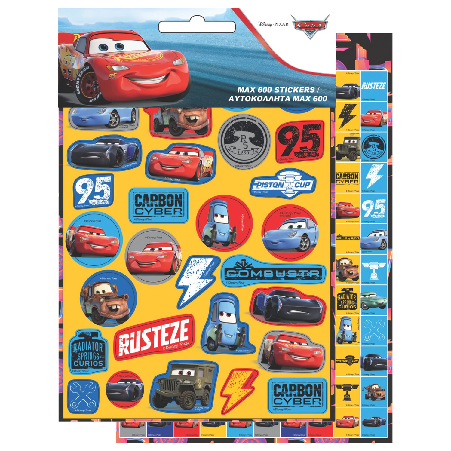 Disney Cars Adventure 600-delni komplet nalepk fotografija izdelka
