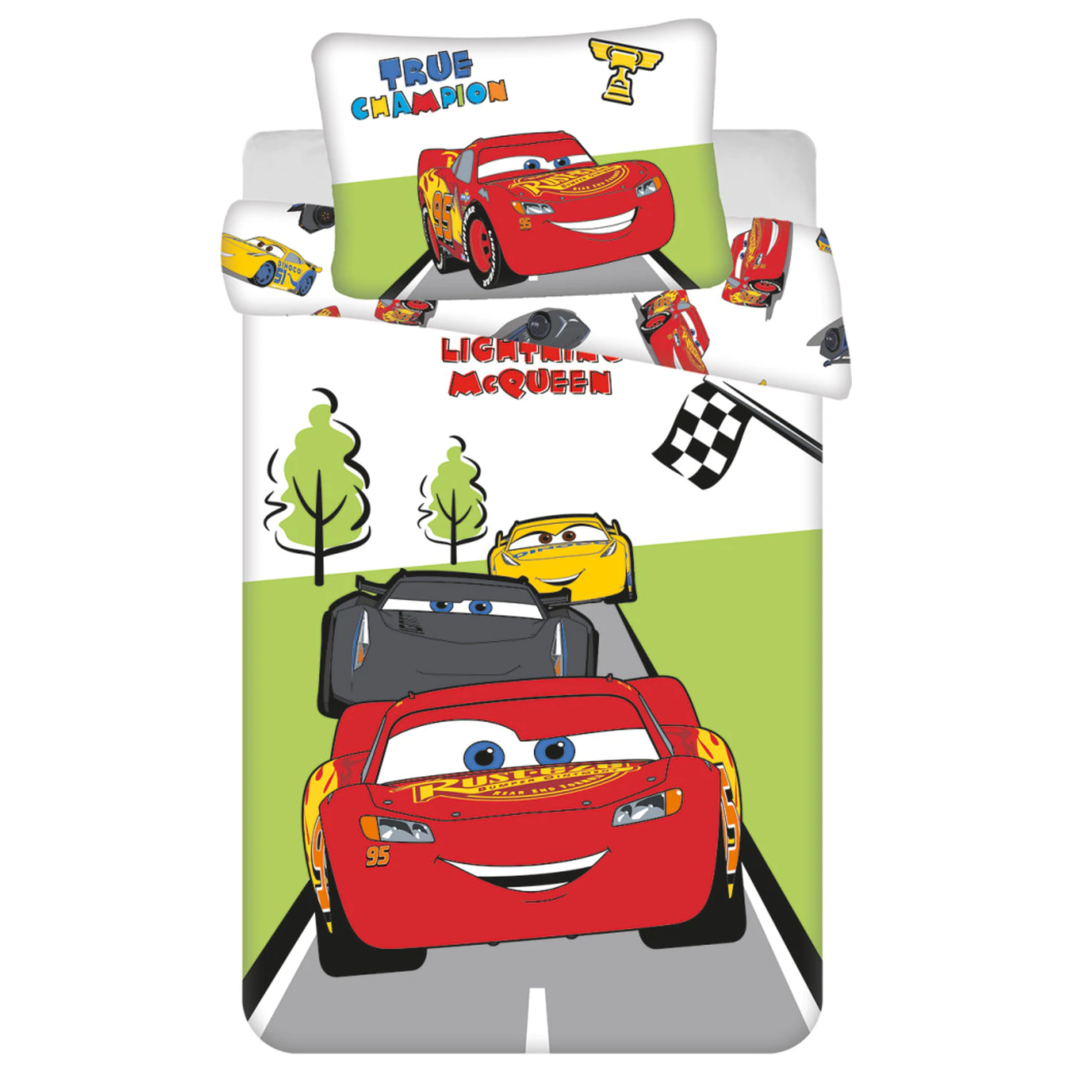 Disney Cars Champion otroška prevleka za odejo za malčke in predšolske otroke fotografija izdelka