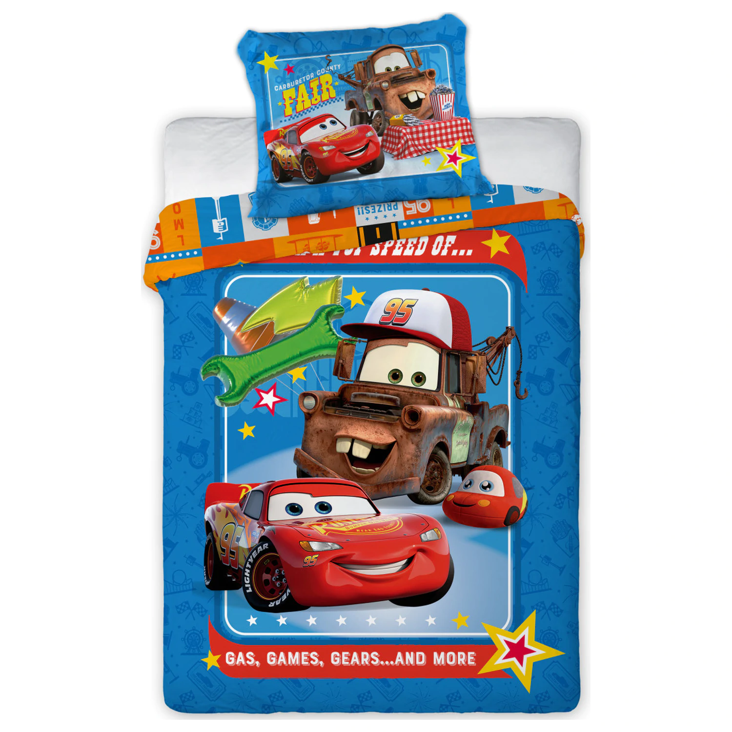 Disney Cars Fair odeja za malčke prevleka fotografija izdelka