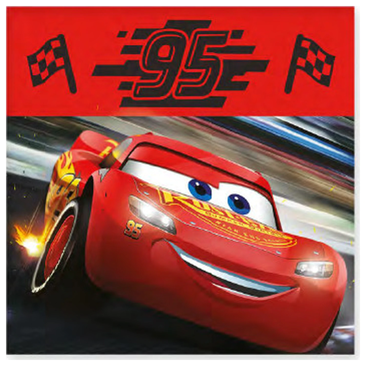 Disney Cars Flag brisača za roke, brisača za obraz, brisača fotografija izdelka