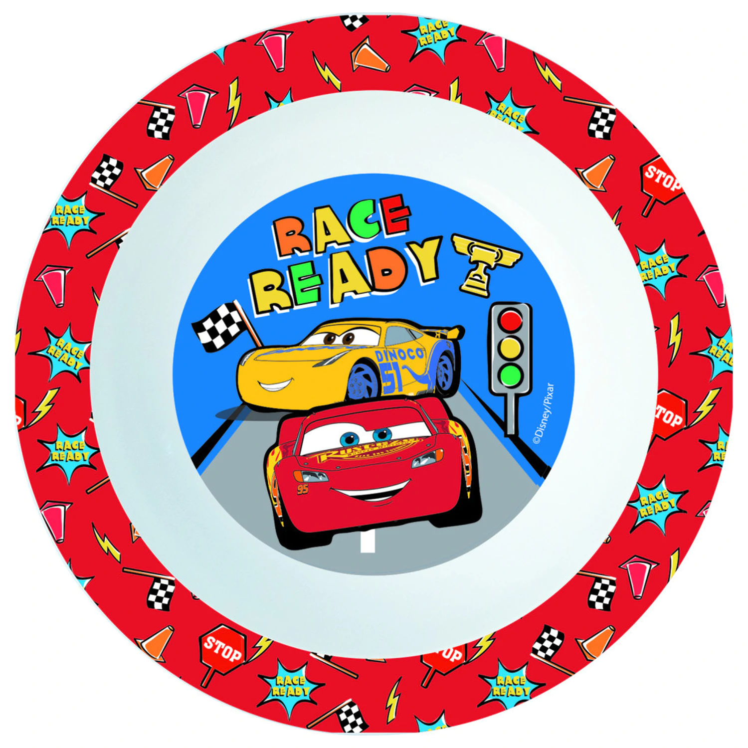 Disney Cars Lets Race mikro globok krožnik 16 cm fotografija izdelka