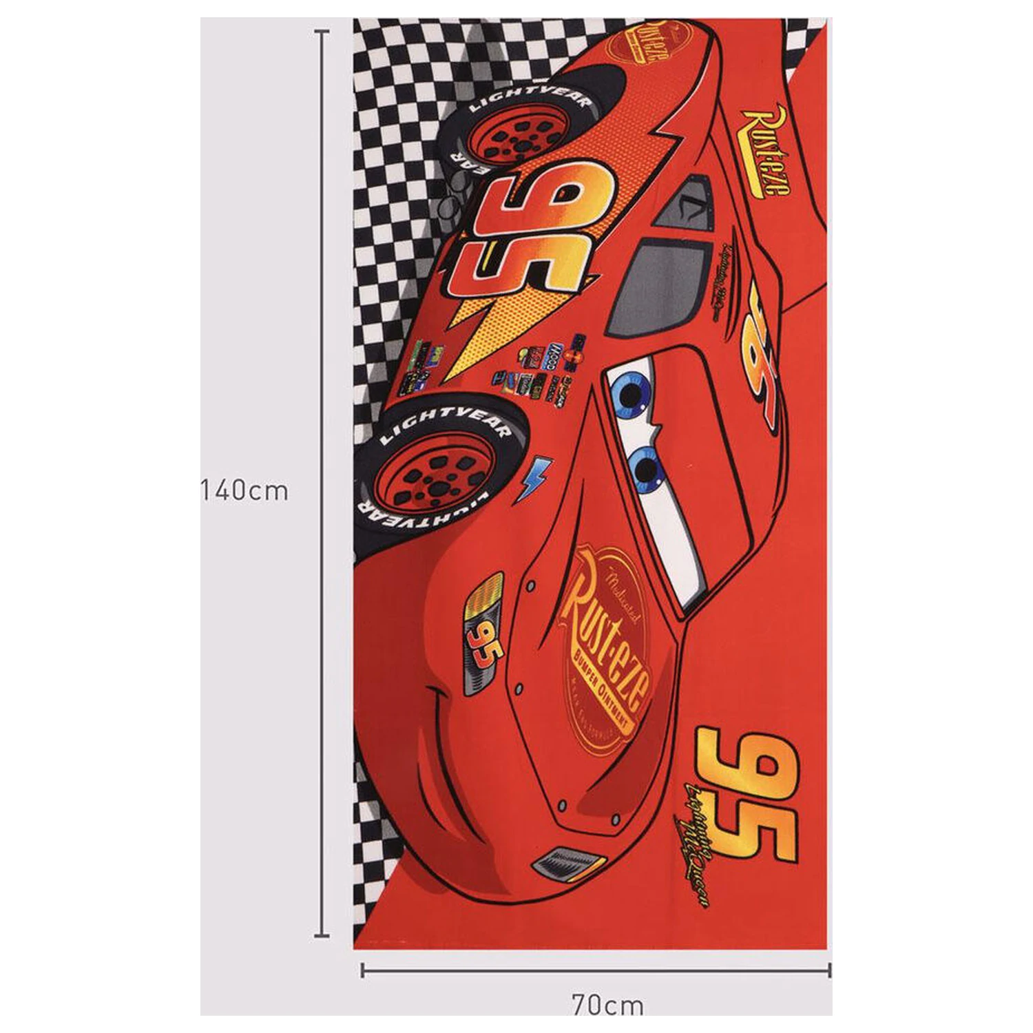 Disney Cars brisača za plažo iz mikrovlaken fotografija izdelka