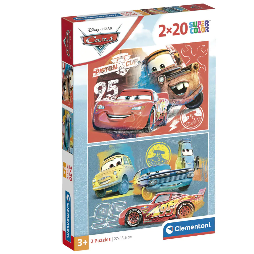 Disney Cars sestavljanka 2x20 kosov fotografija izdelka