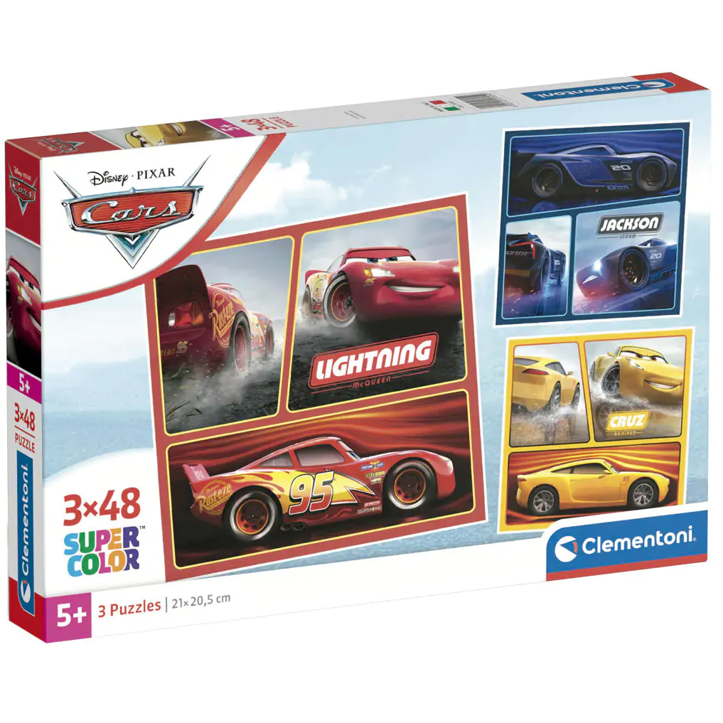 Disney Cars sestavljanka 3 x 48 kosov fotografija izdelka