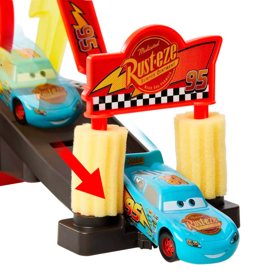 Disney Cars dirka pripravljena avtopralnica igralni set fotografija izdelka