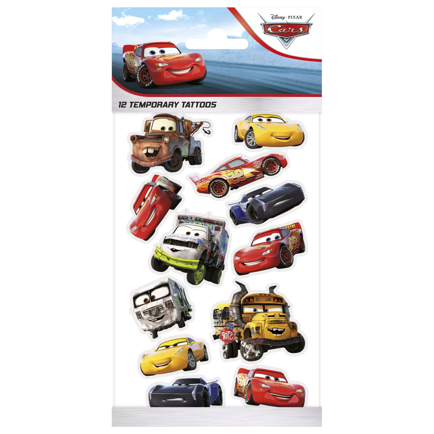 Disney Cars Smile Tetovaža 12 kosov fotografija izdelka