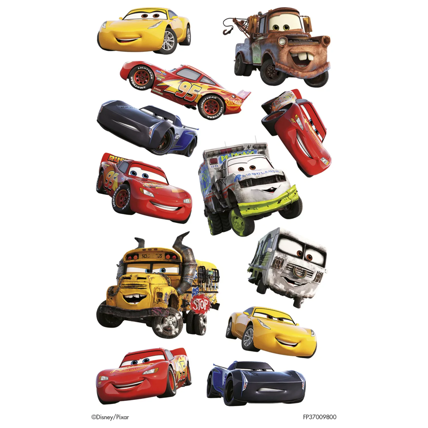 Disney Cars Smile Tetovaža 12 kosov fotografija izdelka
