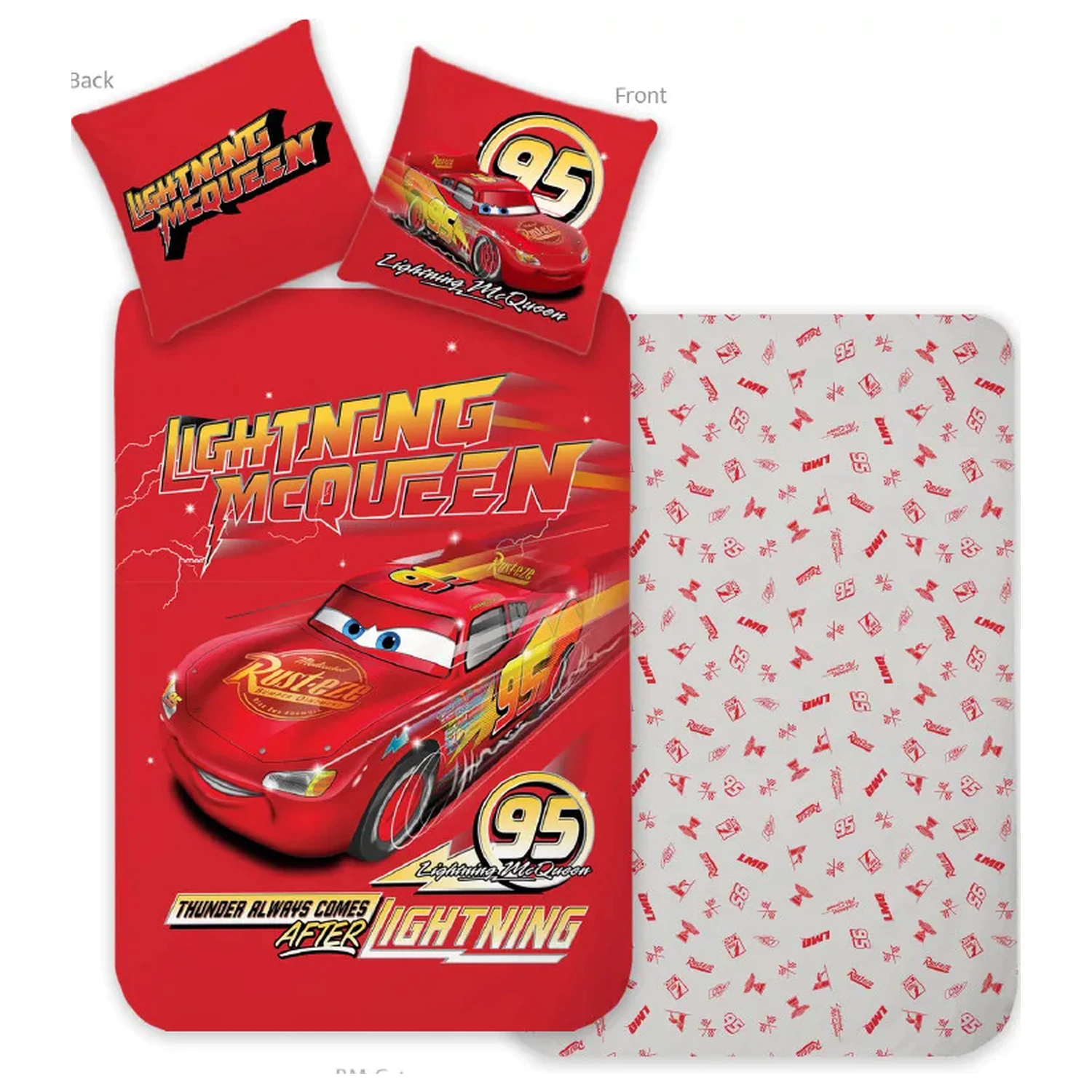 Disney Cars Thunder prevleka za posteljnino za malčke fotografija izdelka