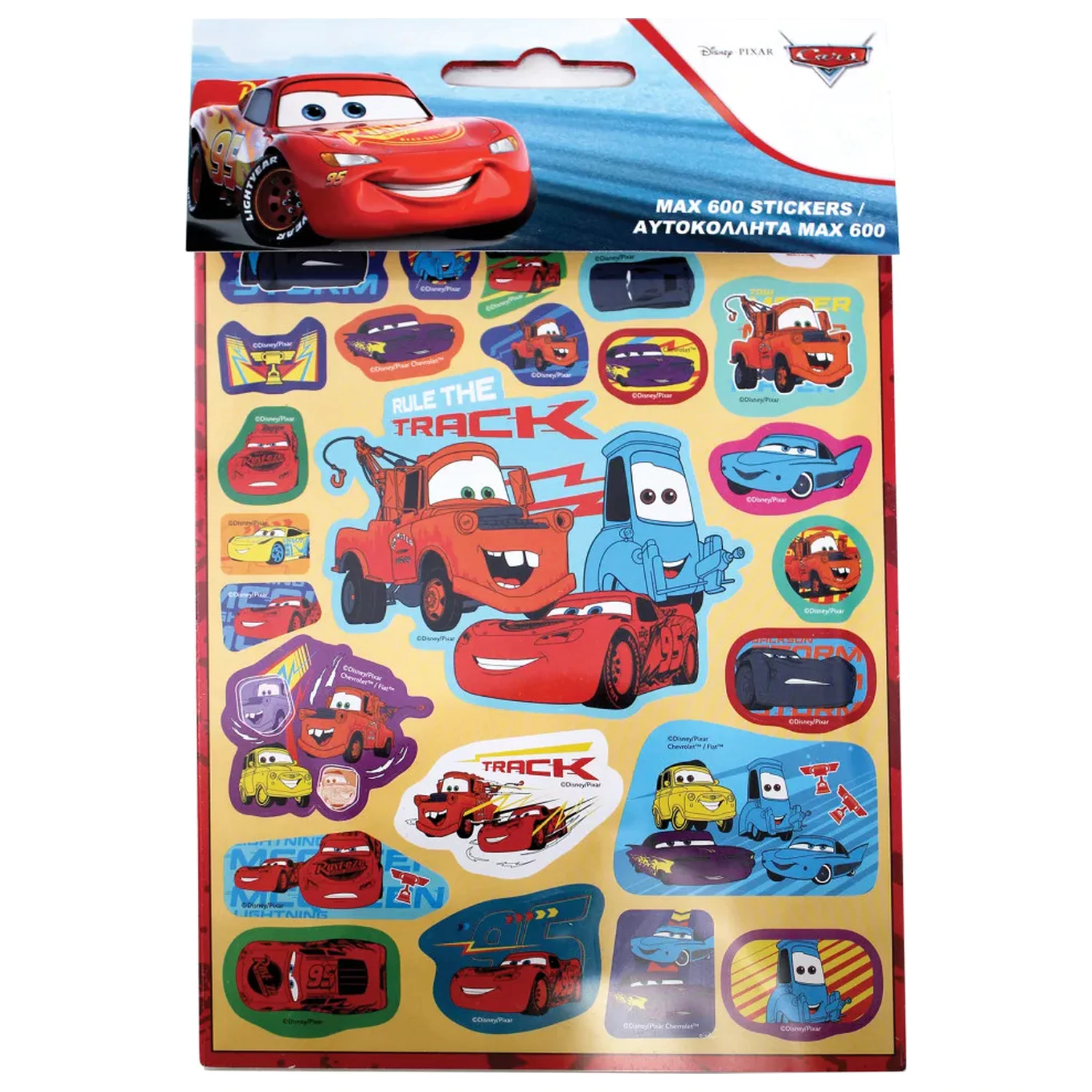 Disney Cars Track set nalepk s 600 kosi fotografija izdelka