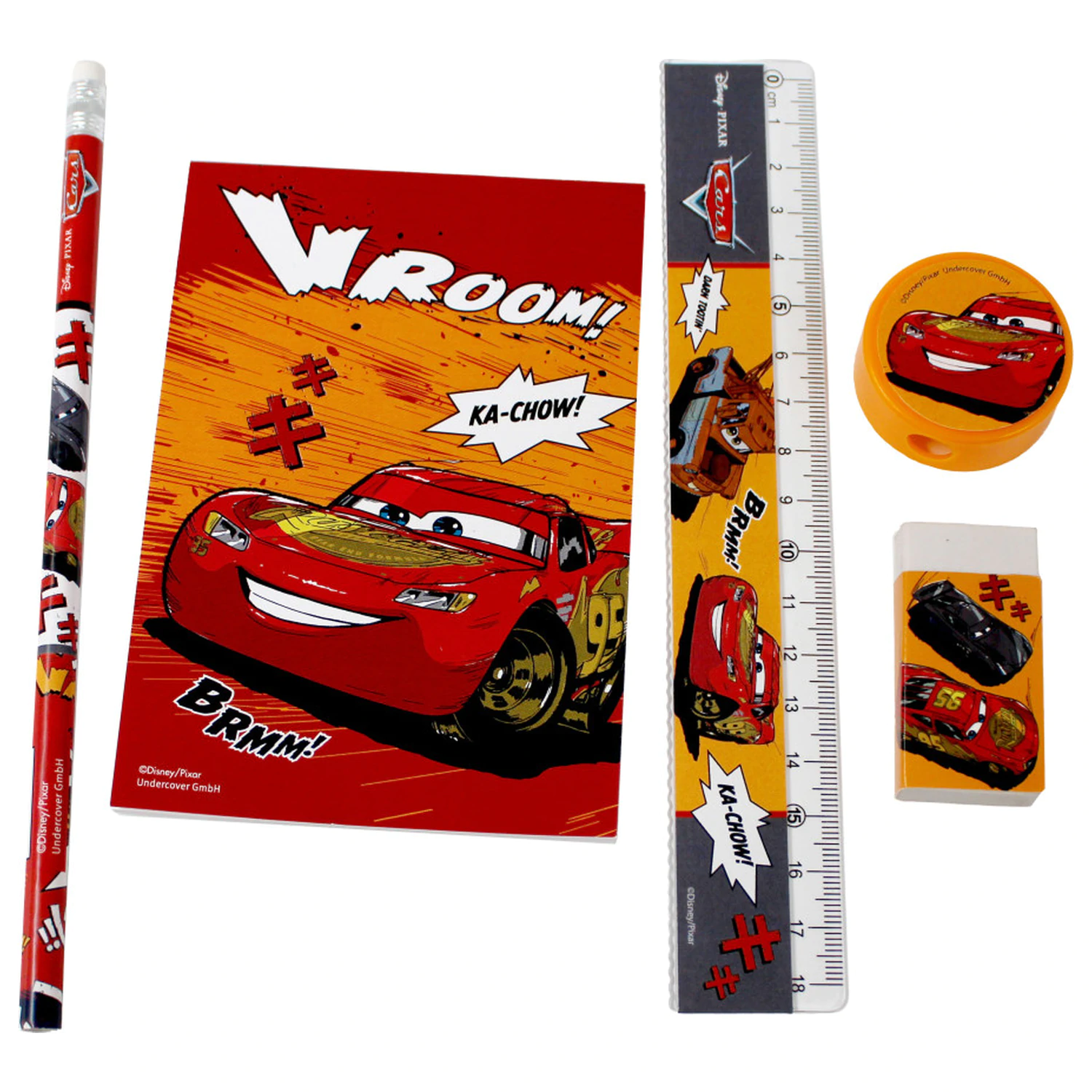 Disney Cars Vroom set pisarniškega materiala, 5 kosov fotografija izdelka
